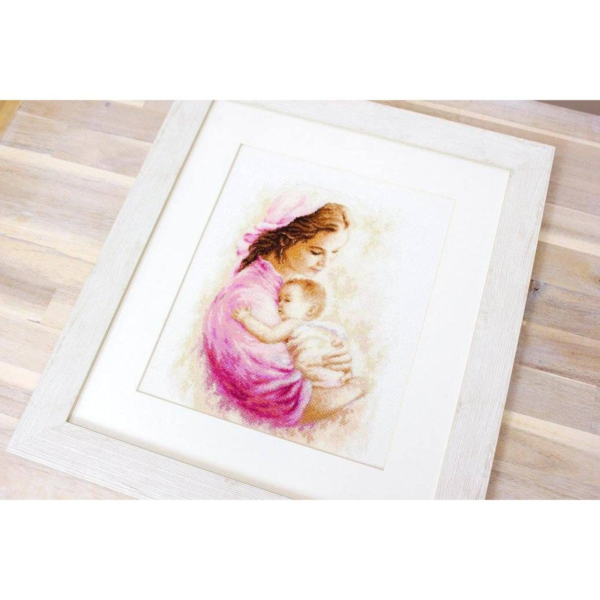 Luca-s Mother And Child Counted Cross Stitch Kit